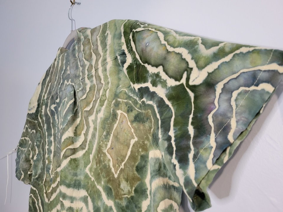 XL Cuban Shirt, Forest Geode
