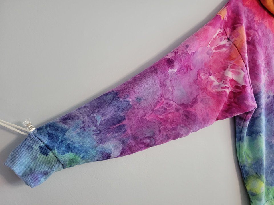 M/L Hoodie, Bright Rainbow
