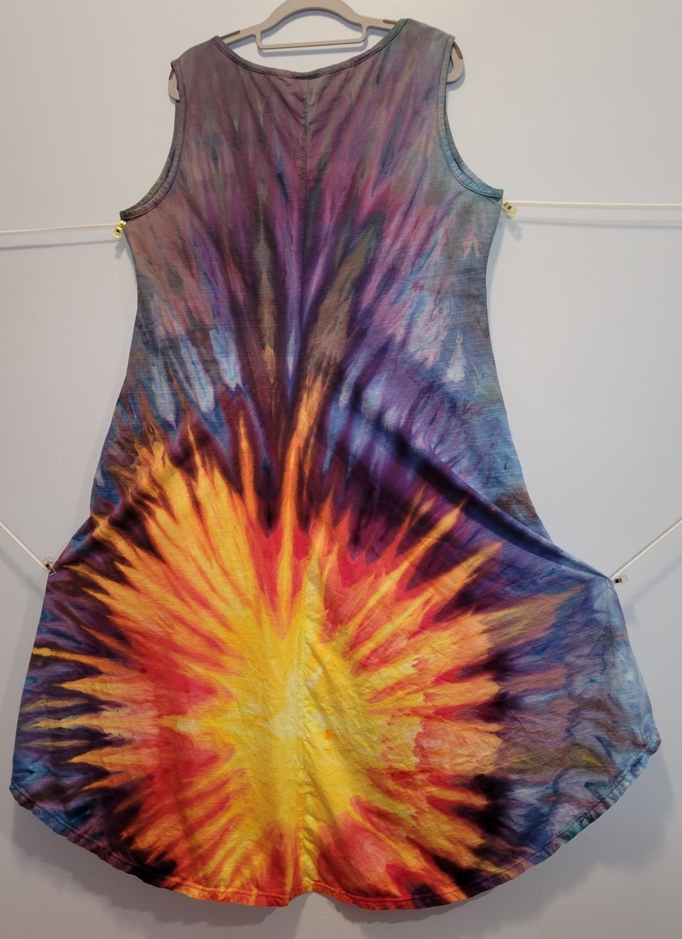XL Hi-Lo Hem Tank Dress, Sunburst