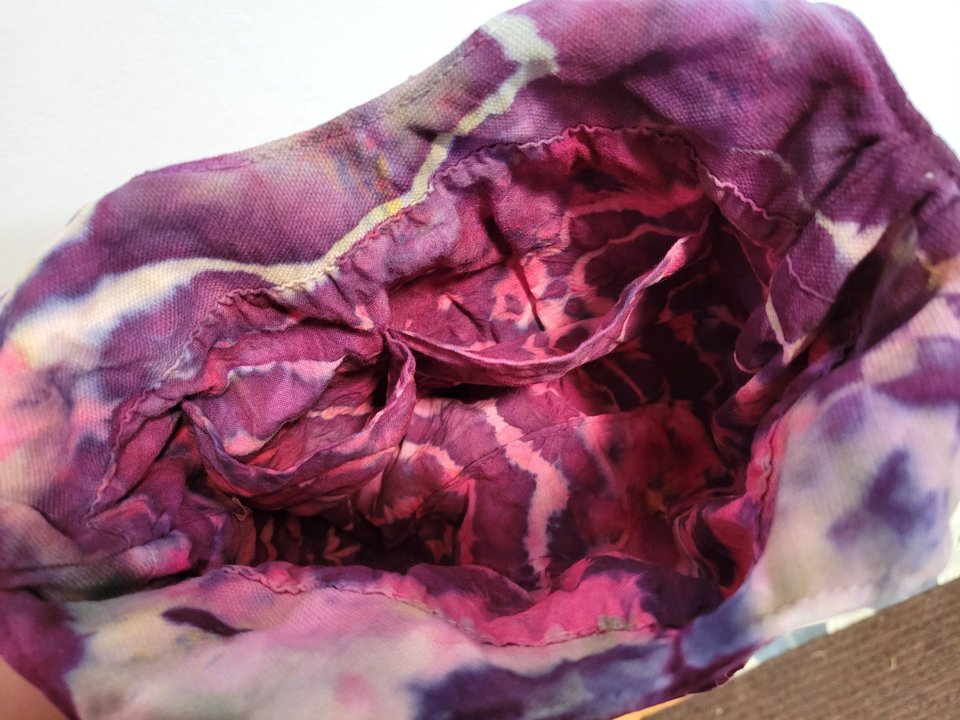Shoulder Bag, Purple & Sage Geode