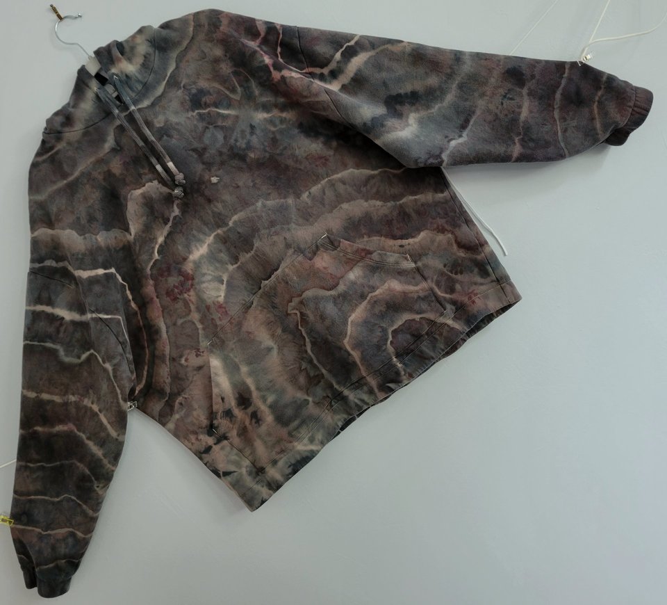 2XL Hoodie & Short Set, Black Rose Geode