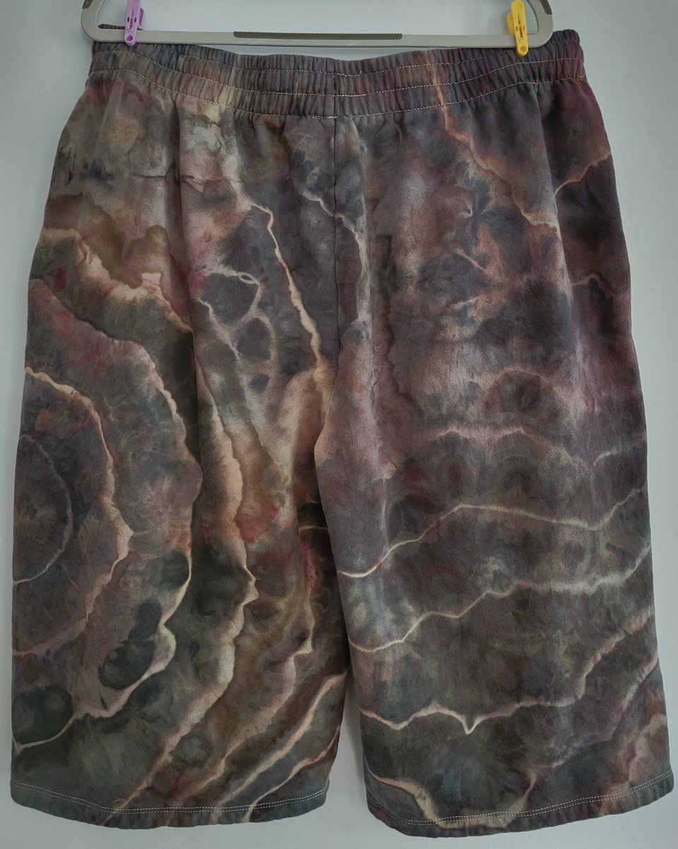 2XL Hoodie & Short Set, Black Rose Geode