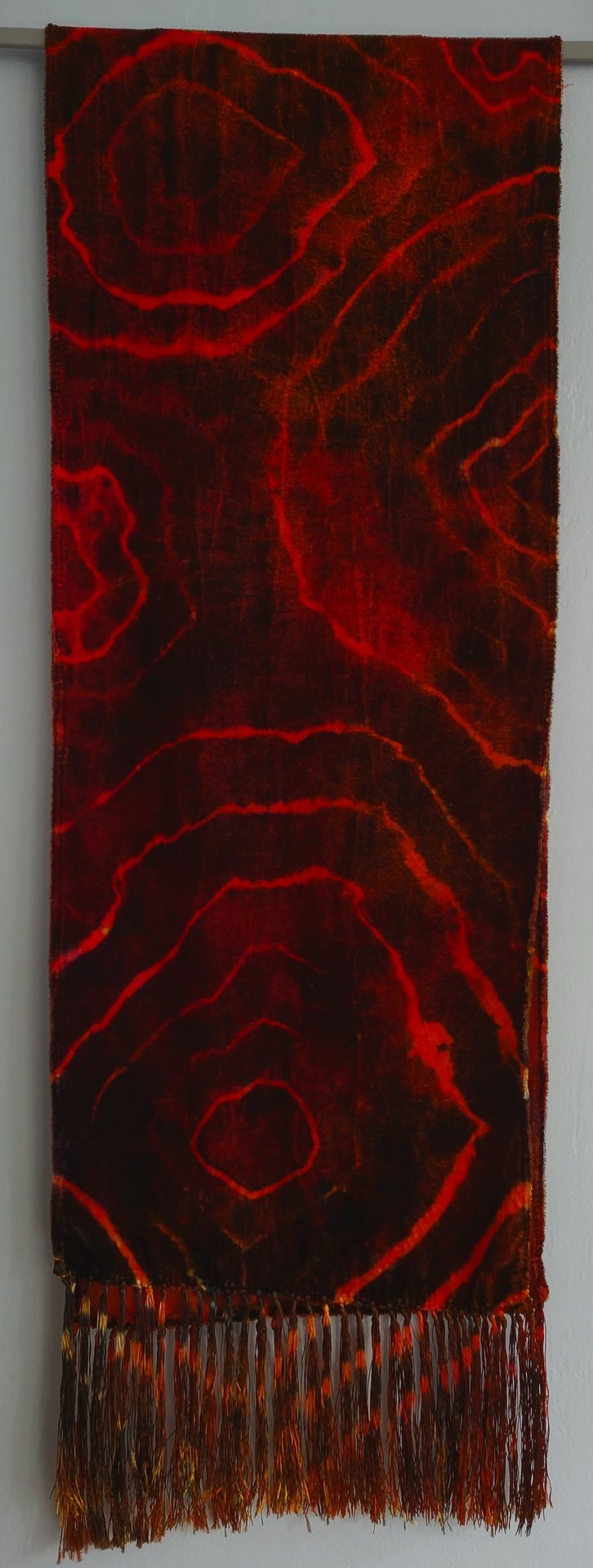 Scarf, Velvet, Lava