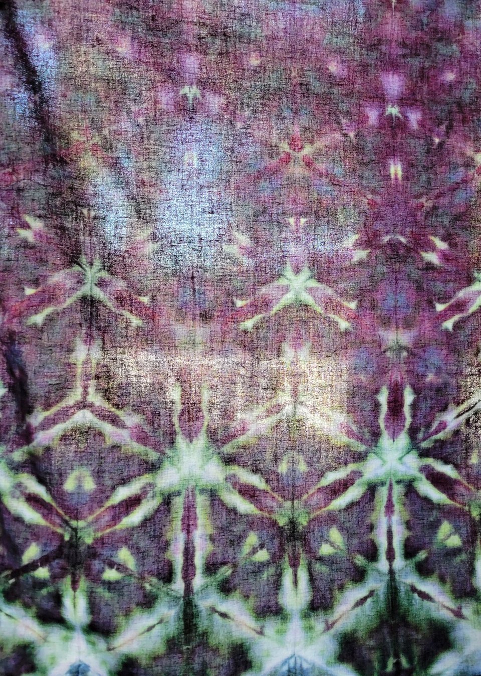 Bandana, Large, Dusty Purple Shibori