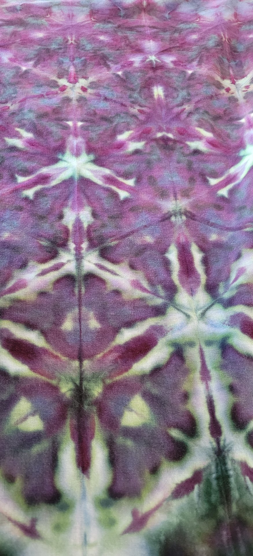Bandana, Large, Dusty Purple Shibori