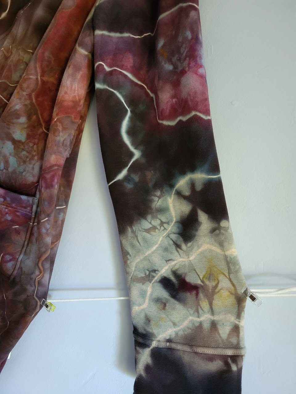 3XL Bathrobe, Brown & Blue Geode