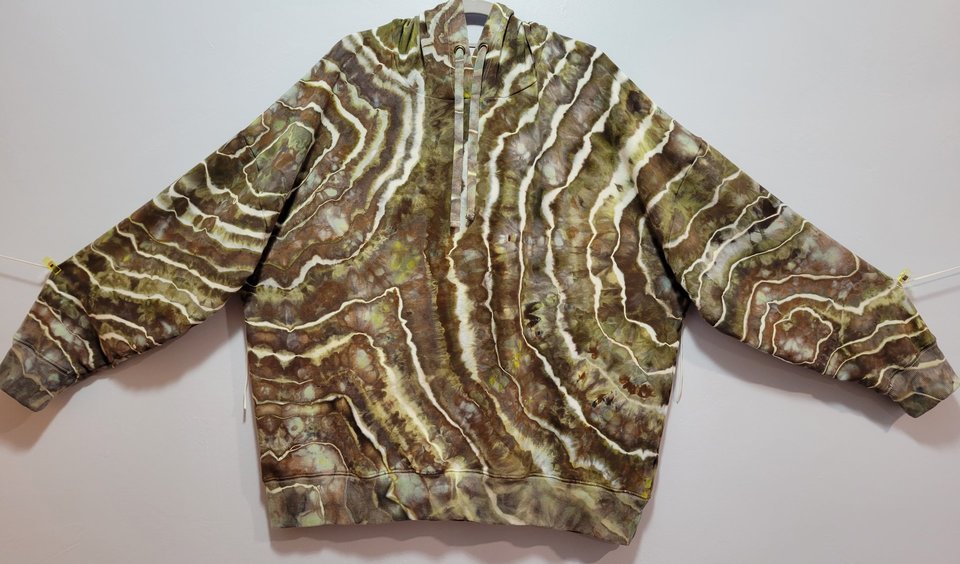 XXL Bamboo Viscose Hoodie, Bracken Geode