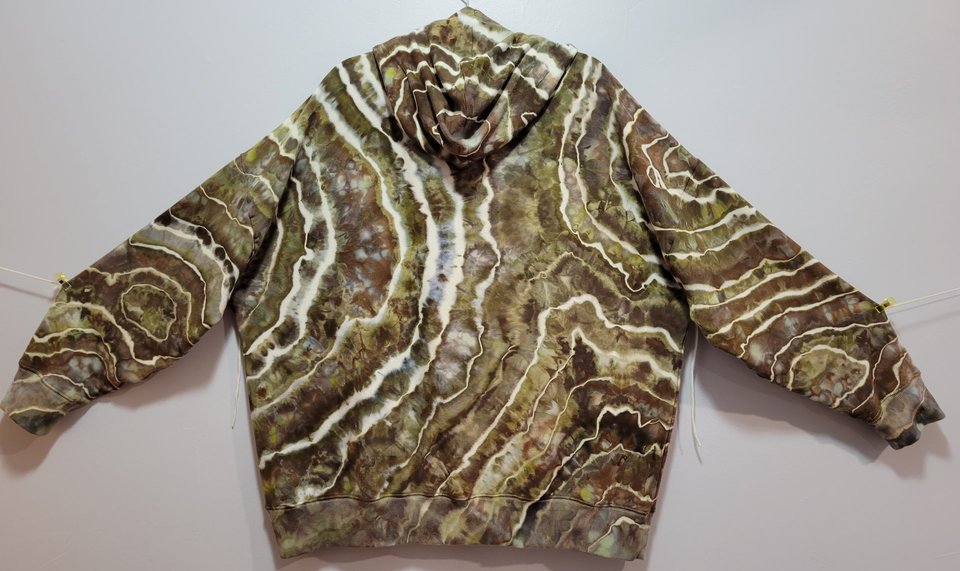 XXL Bamboo Viscose Hoodie, Bracken Geode