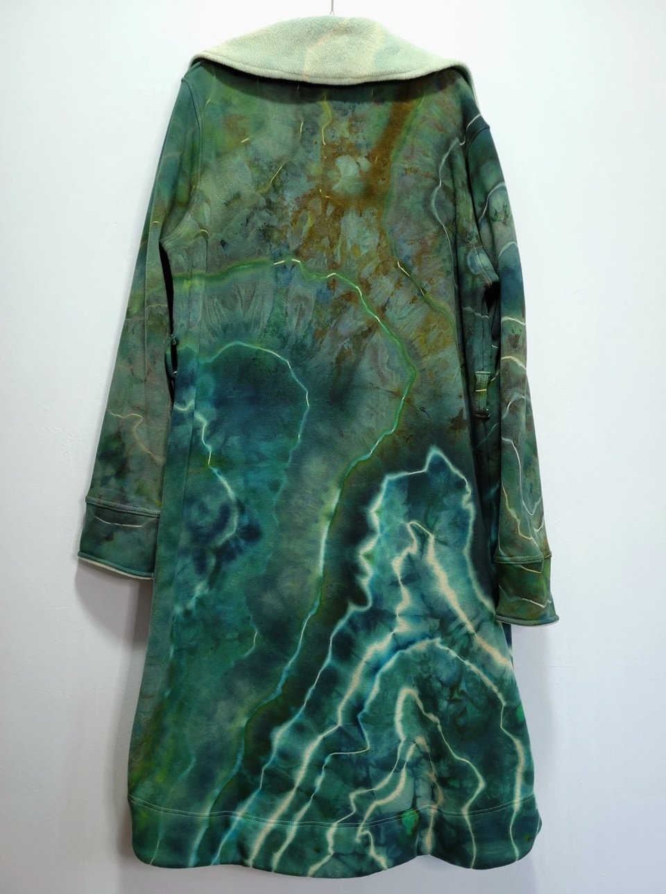 XL Plush Bathrobe, Forest Geode