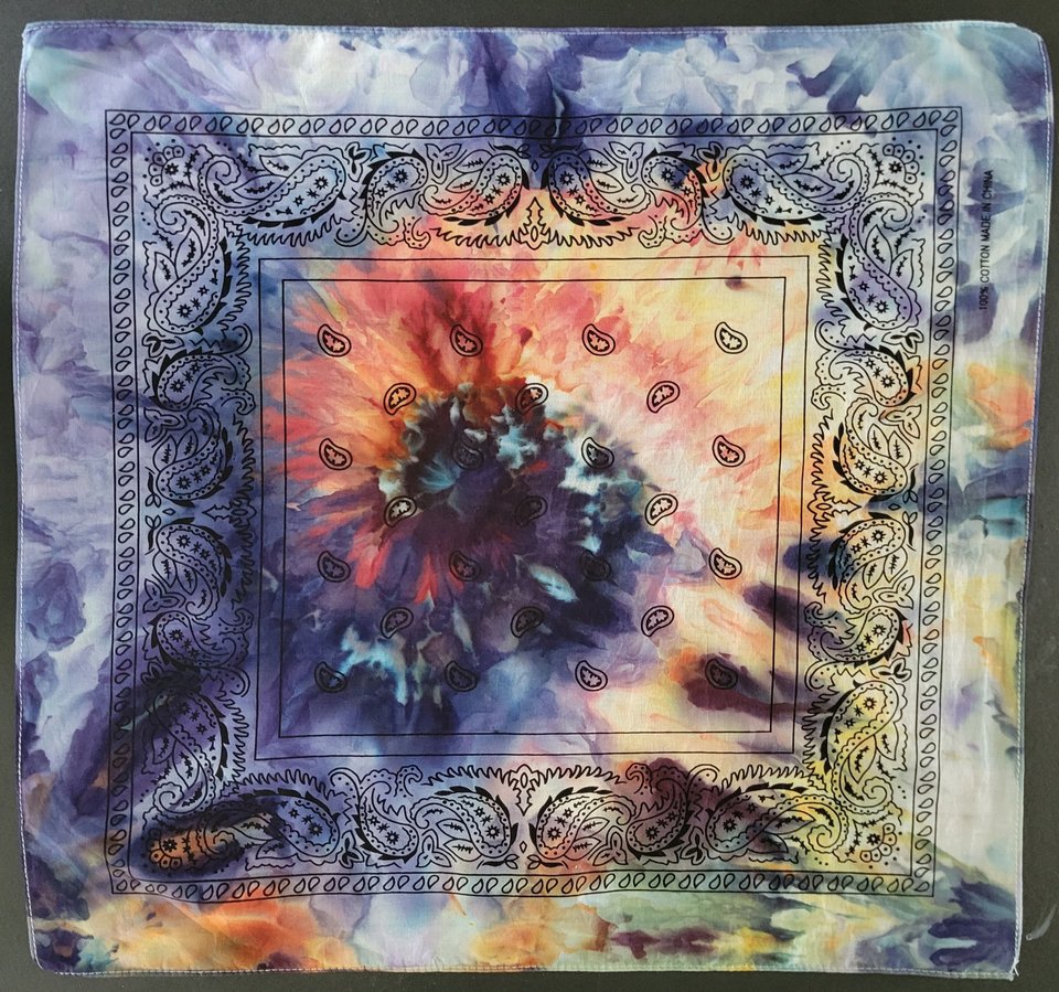Bandana, Small, Day & Night Spiral