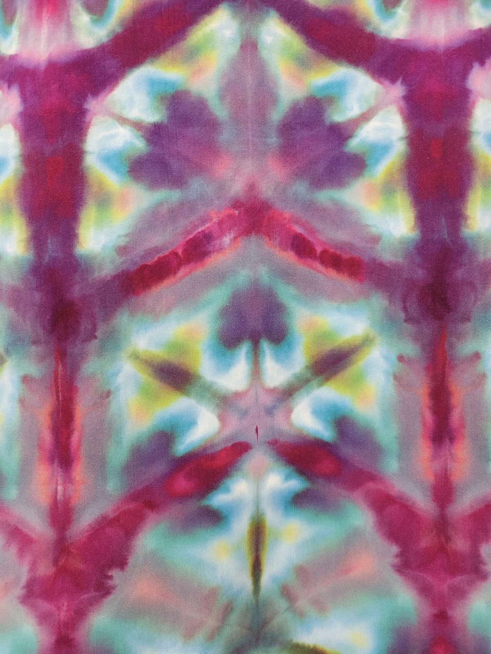 Scarf, Rayon, Strawberry Skies Shibori