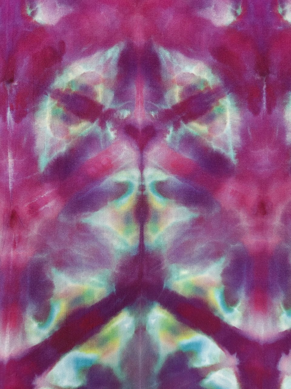 Scarf, Rayon, Strawberry Skies Shibori