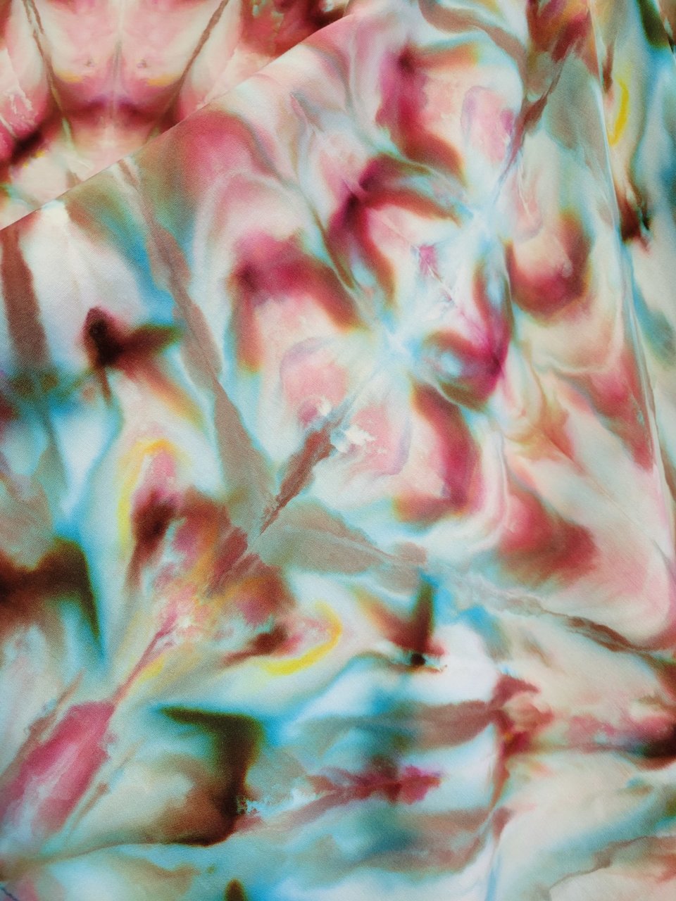 Scarf, Rayon, Stormy Shibori Explosion