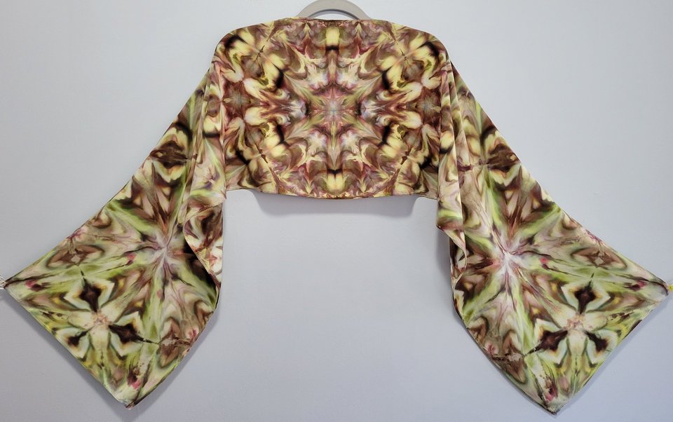 Scarf, Bamboo Rayon, Caffeine Buzz Shibori Explosion