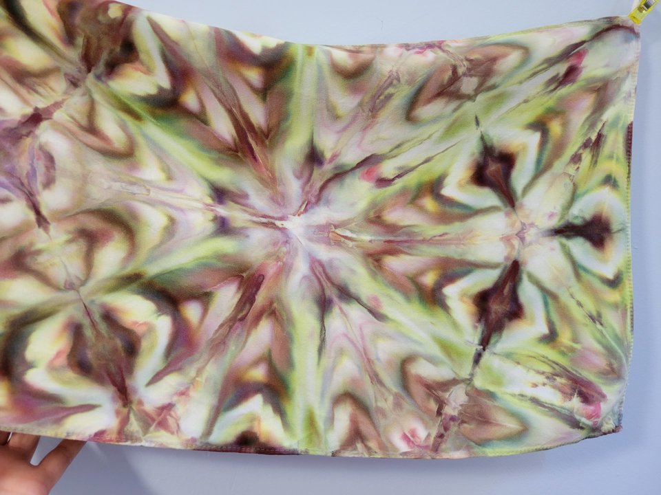 Scarf, Bamboo Rayon, Caffeine Buzz Shibori Explosion