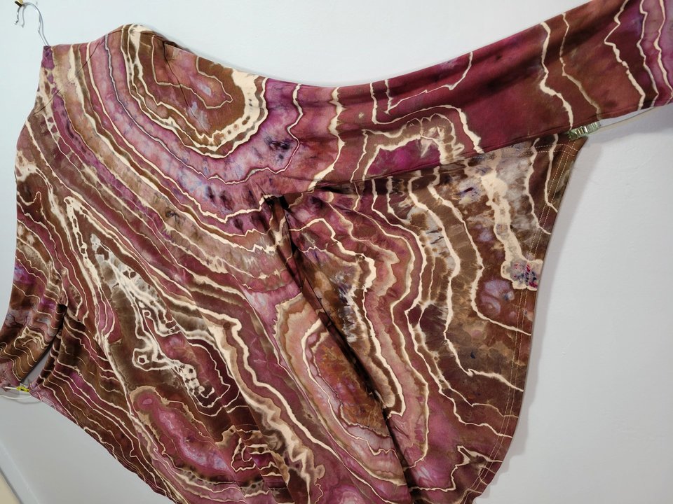 20/22 Rayon Cardigan, Plum Port Geode