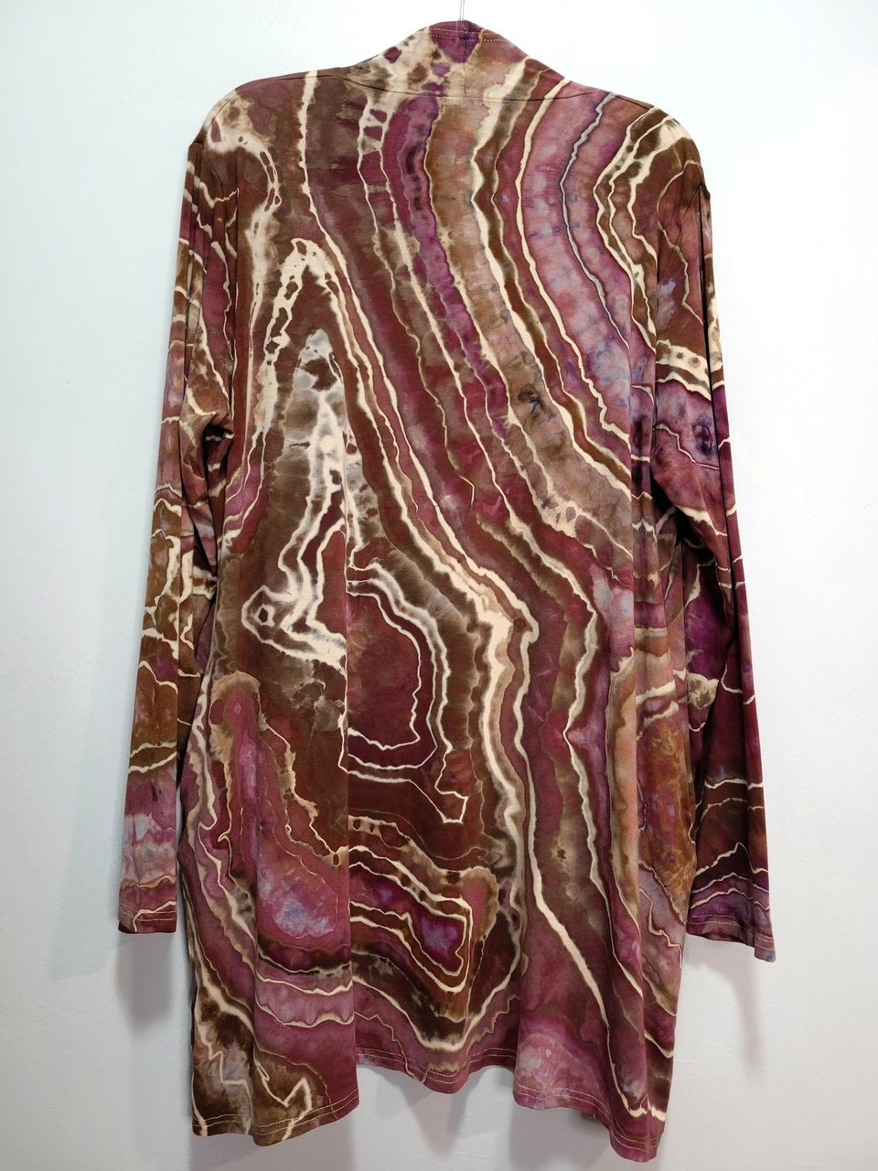 20/22 Rayon Cardigan, Plum Port Geode