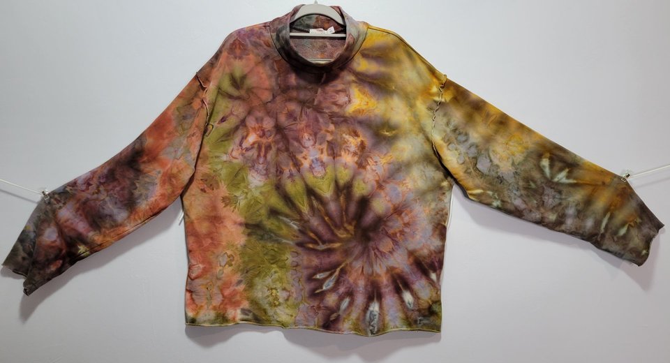 XL Mock Neck French Terry, Fall Vortex