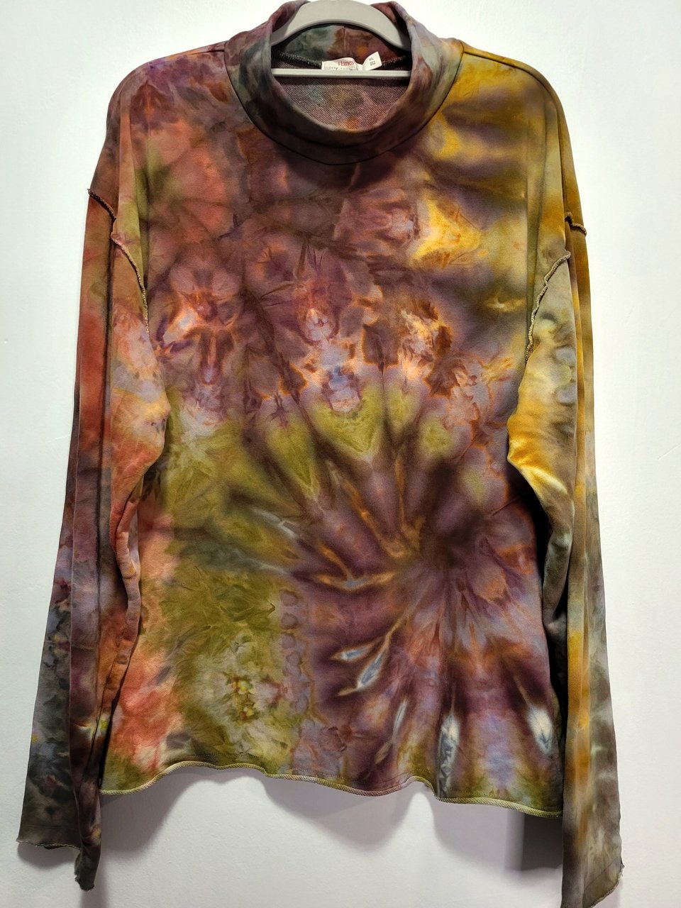 XL Mock Neck French Terry, Fall Vortex