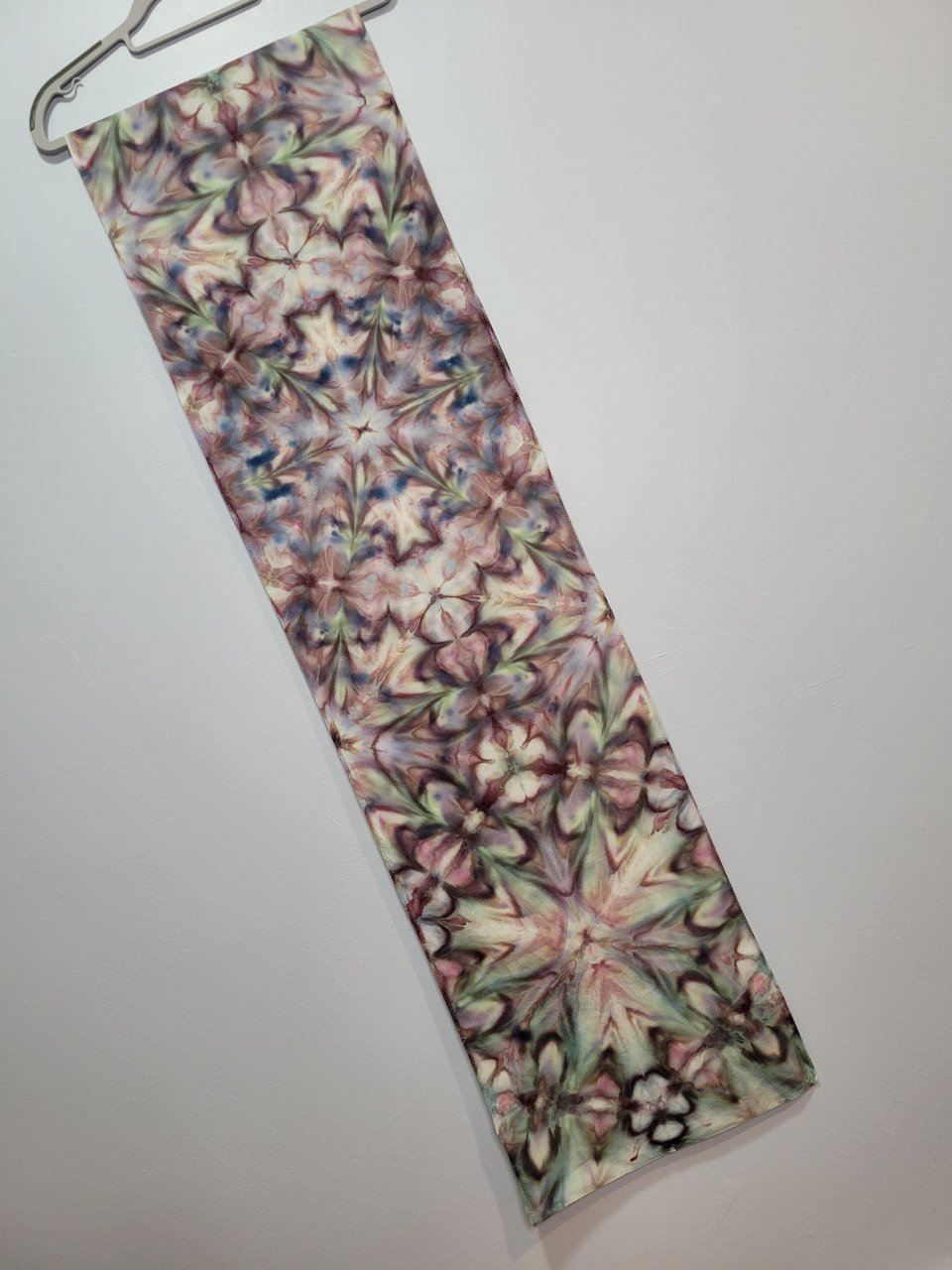 Scarf, Bamboo Rayon, Crappy Scrappy Shibori Ripple