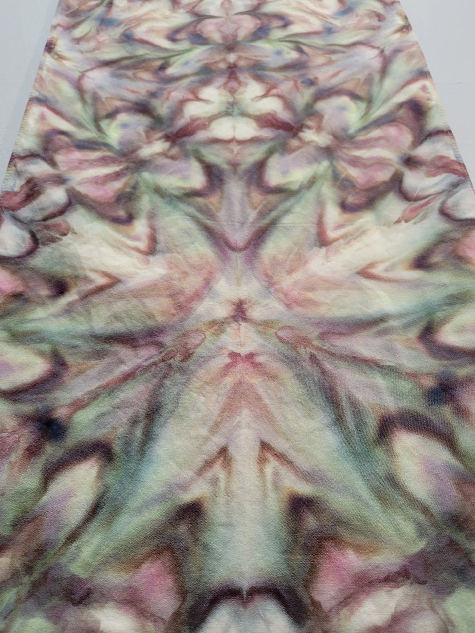 Scarf, Bamboo Rayon, Crappy Scrappy Shibori Ripple