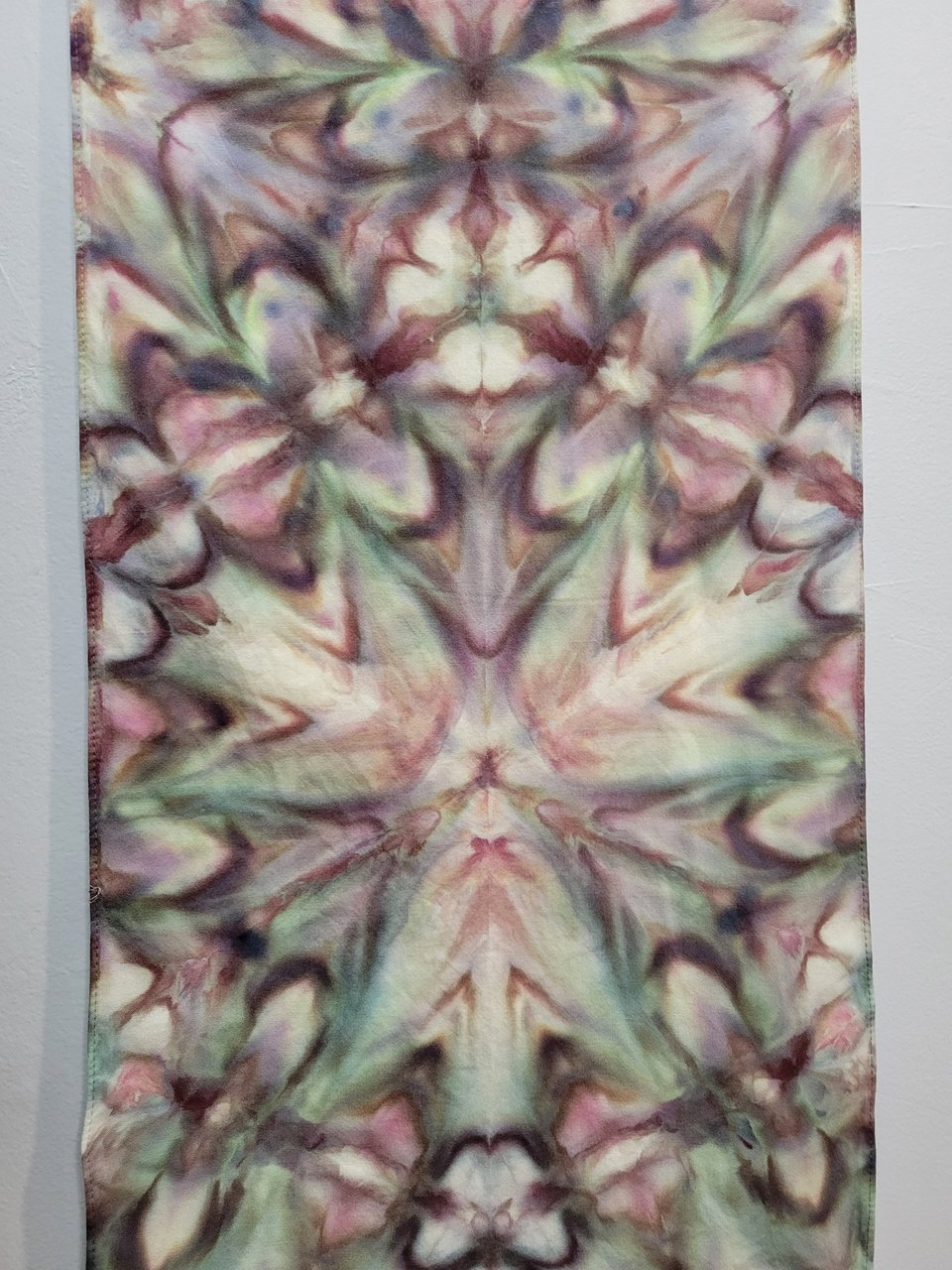 Scarf, Bamboo Rayon, Crappy Scrappy Shibori Ripple