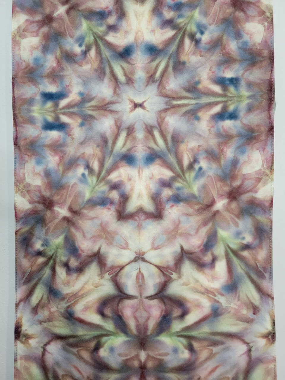 Scarf, Bamboo Rayon, Crappy Scrappy Shibori Ripple