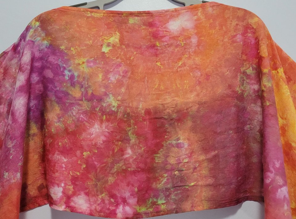 Scarf, Rayon, Watercolor Sunset