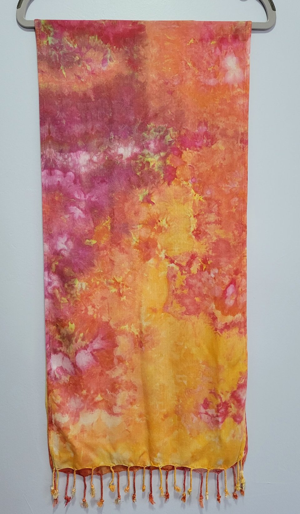 Scarf, Rayon, Watercolor Sunset