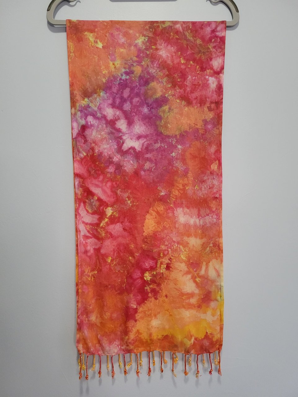 Scarf, Rayon, Watercolor Sunset