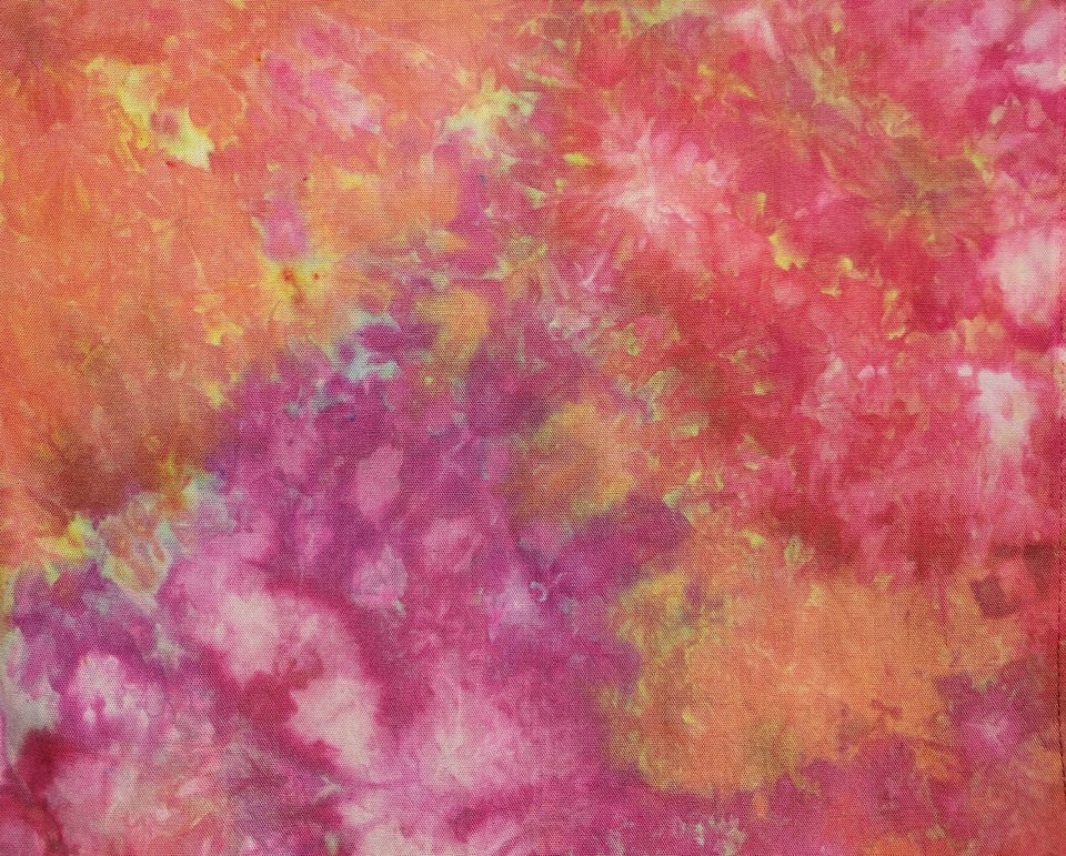 Scarf, Rayon, Watercolor Sunset