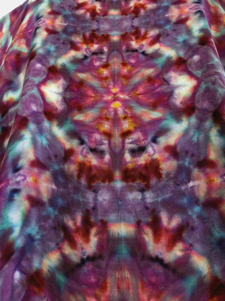 Shawl, Cosmic Strawberry Shibori Explosion