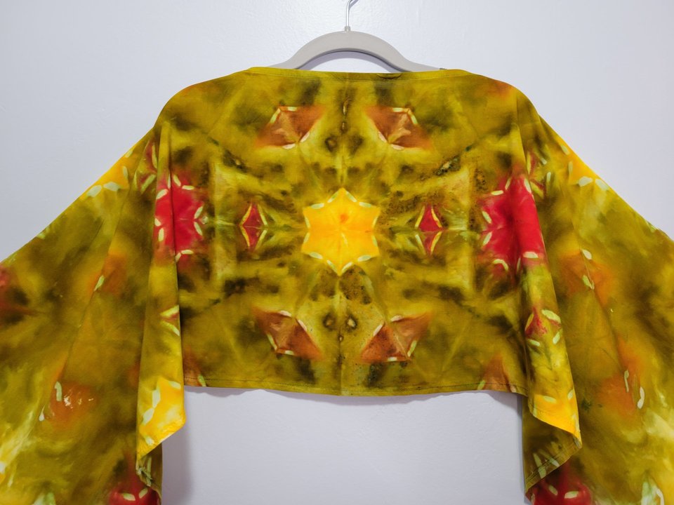 Scarf, Fall Star Shibori