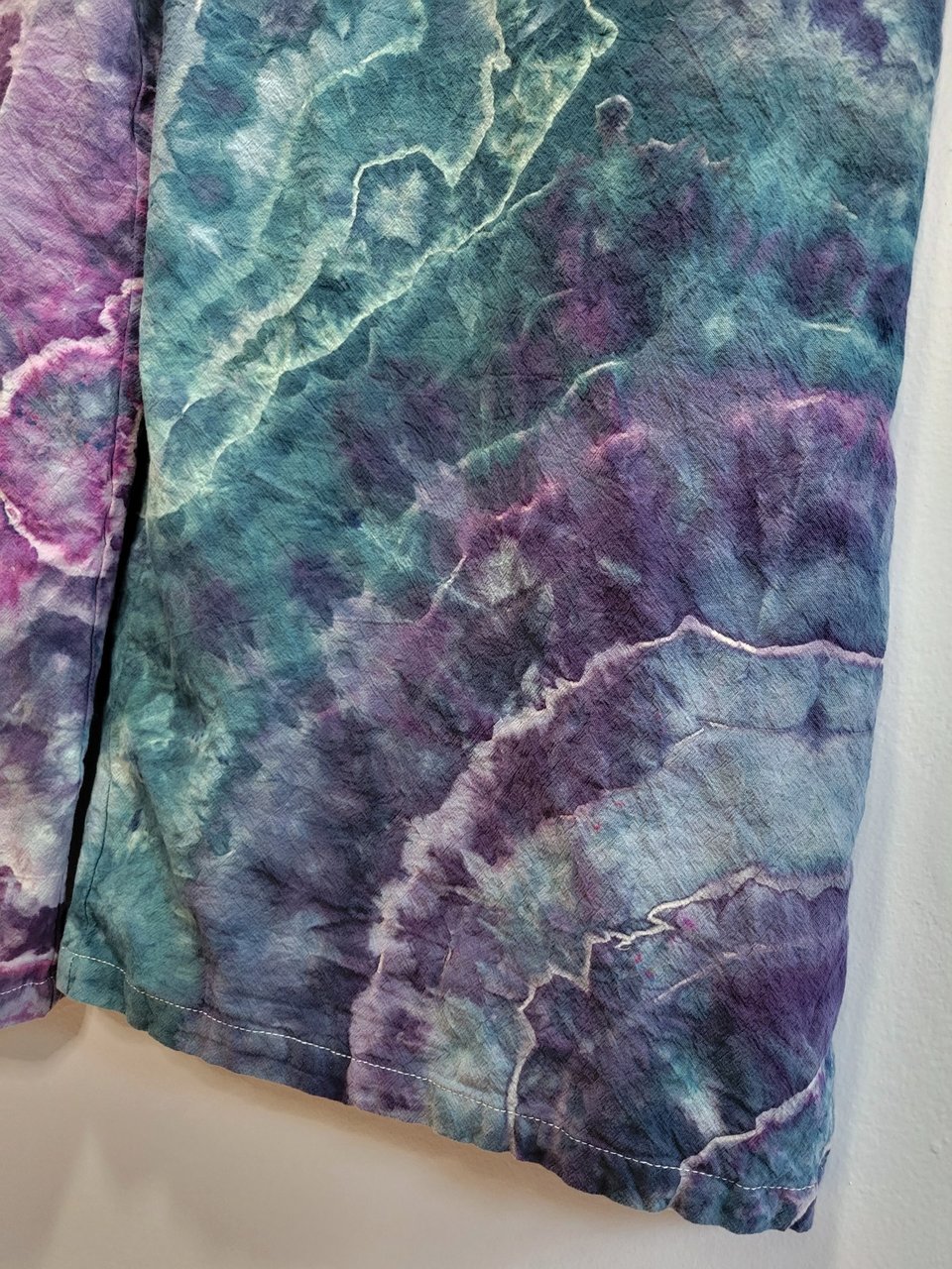 2XL Romper, Violet &Teal Geode