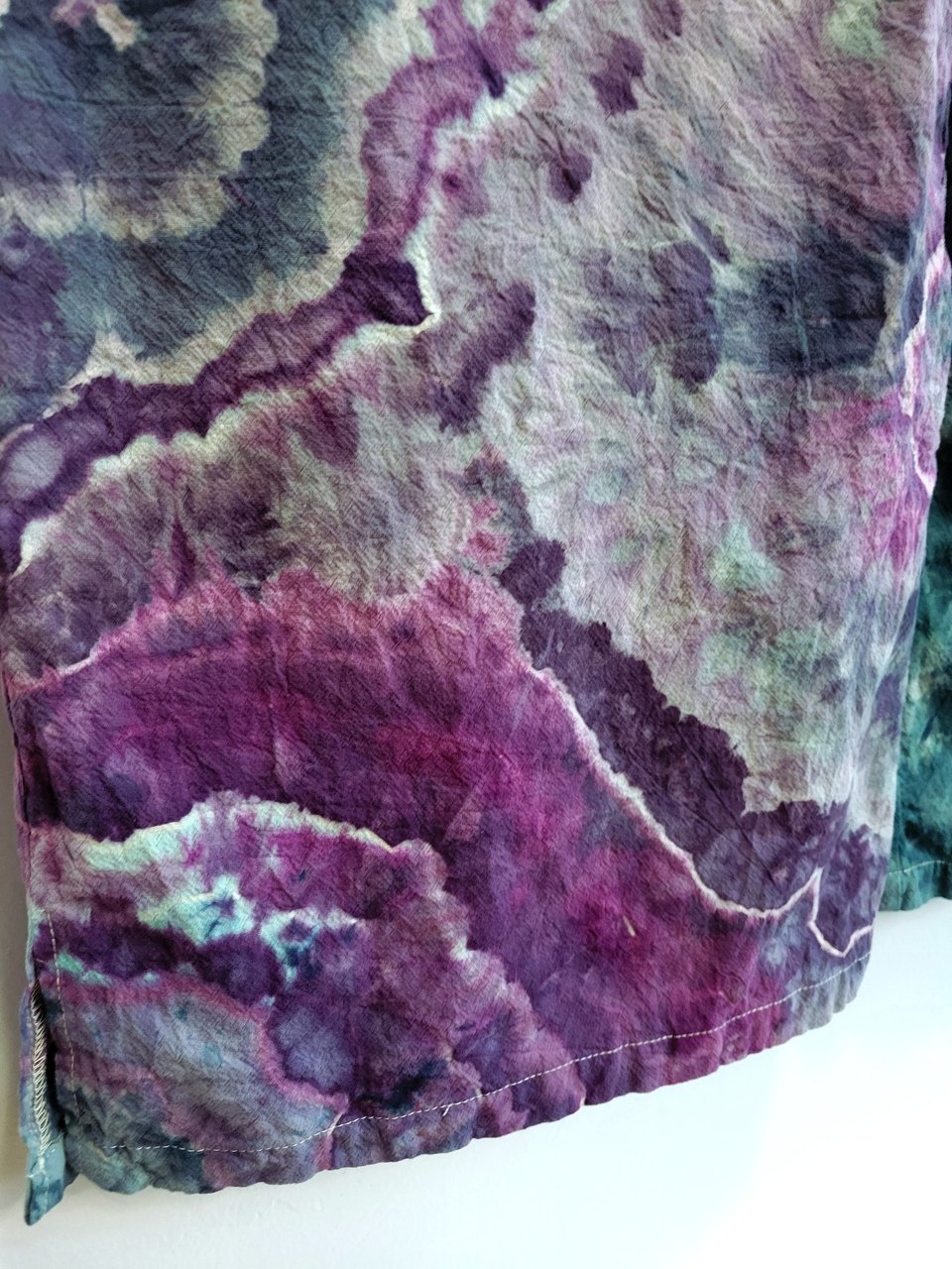 2XL Romper, Violet &Teal Geode