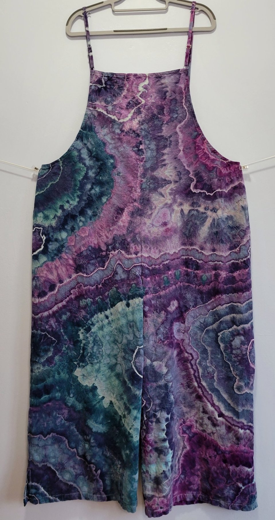 2XL Romper, Violet &Teal Geode