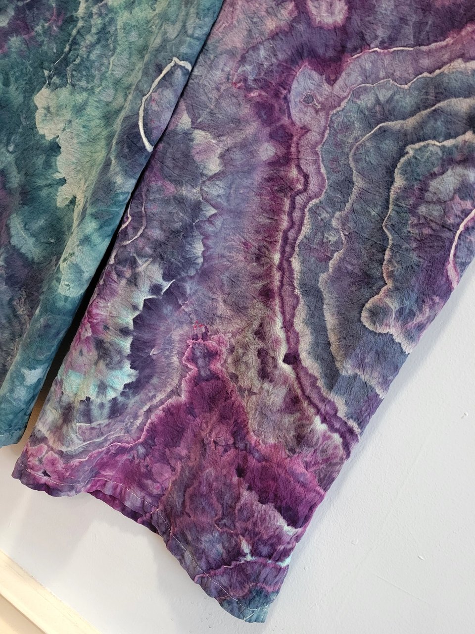 2XL Romper, Violet &Teal Geode