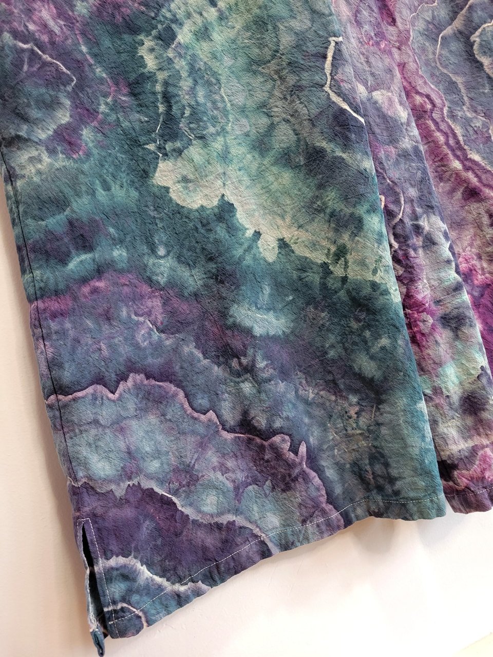 2XL Romper, Violet &Teal Geode