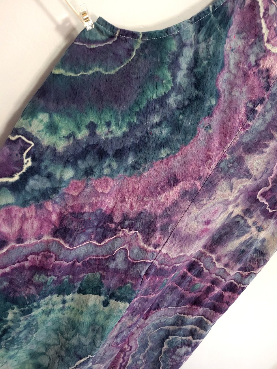 2XL Romper, Violet &Teal Geode