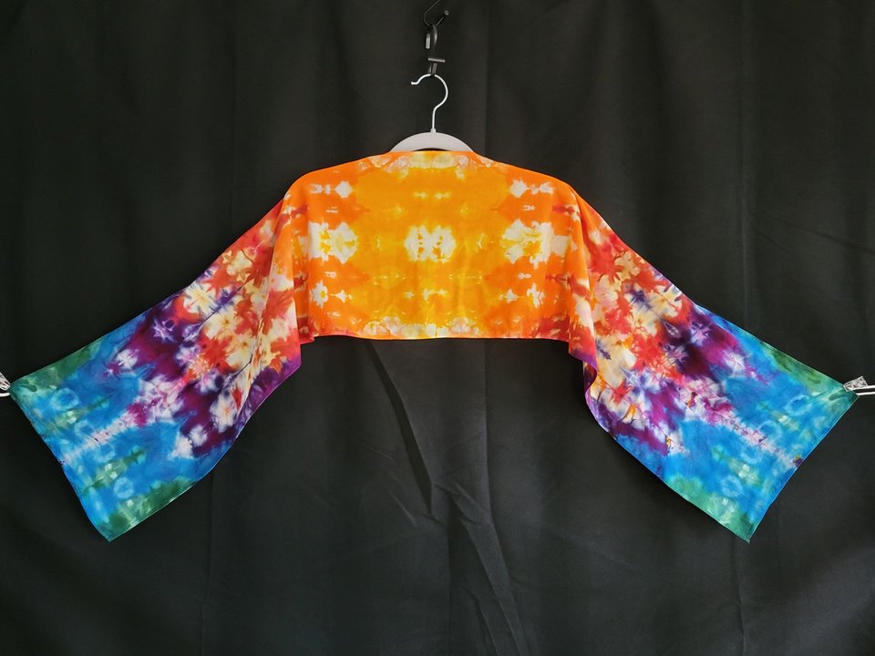 Scarf, Rainbow Pleats
