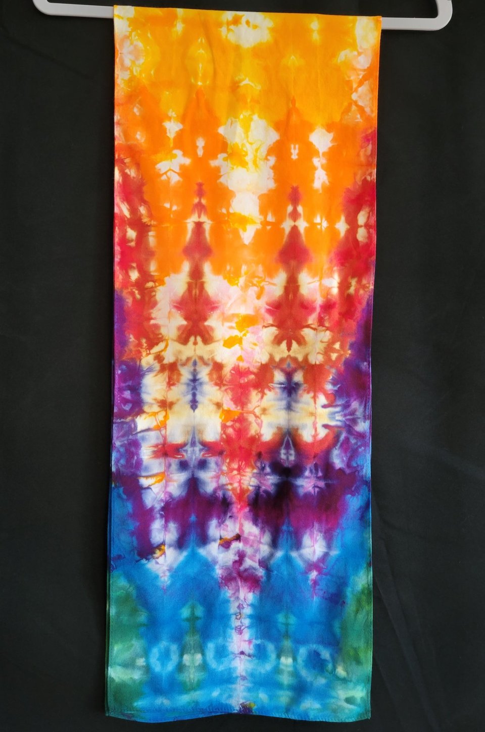 Scarf, Rainbow Pleats