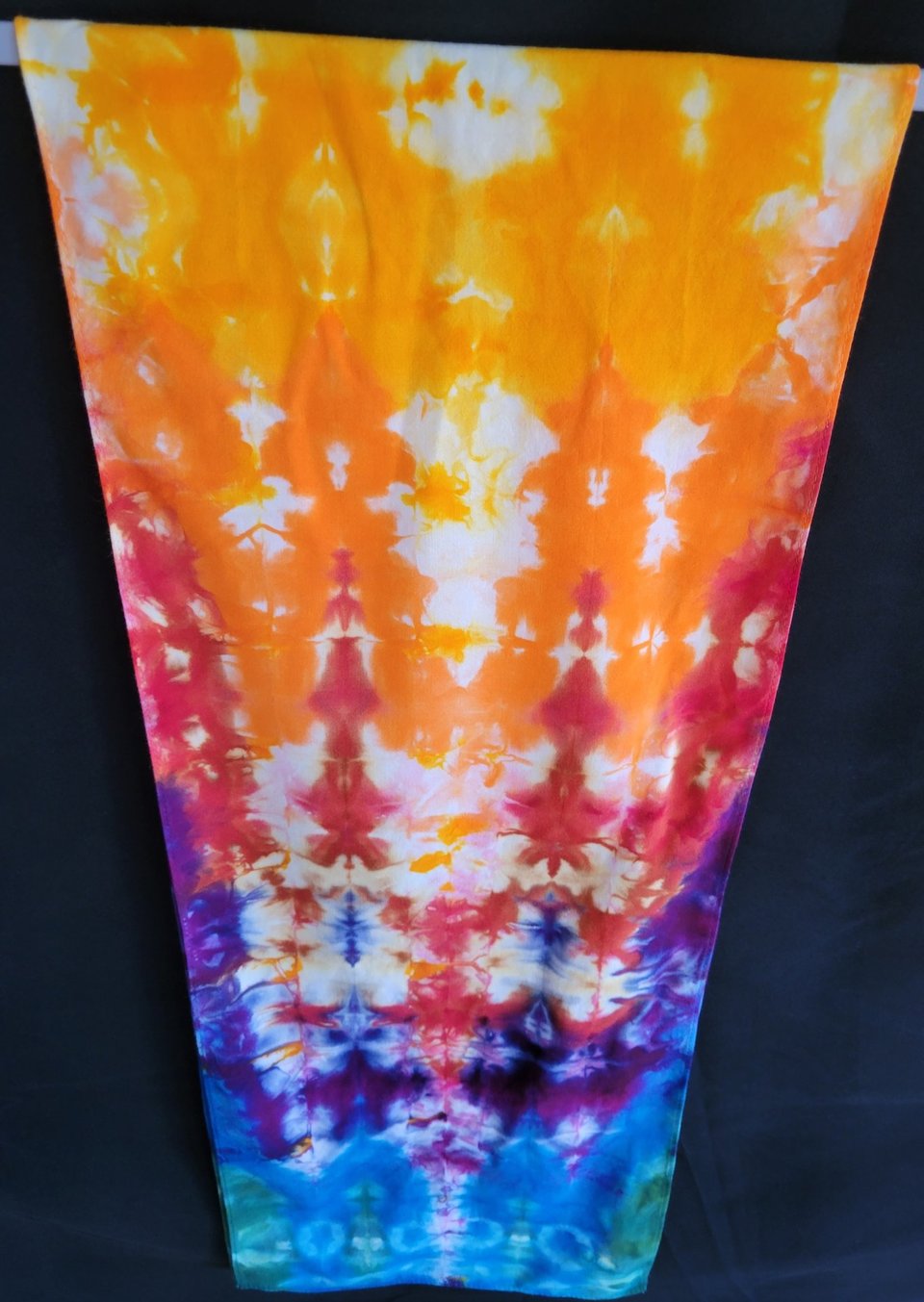 Scarf, Rainbow Pleats