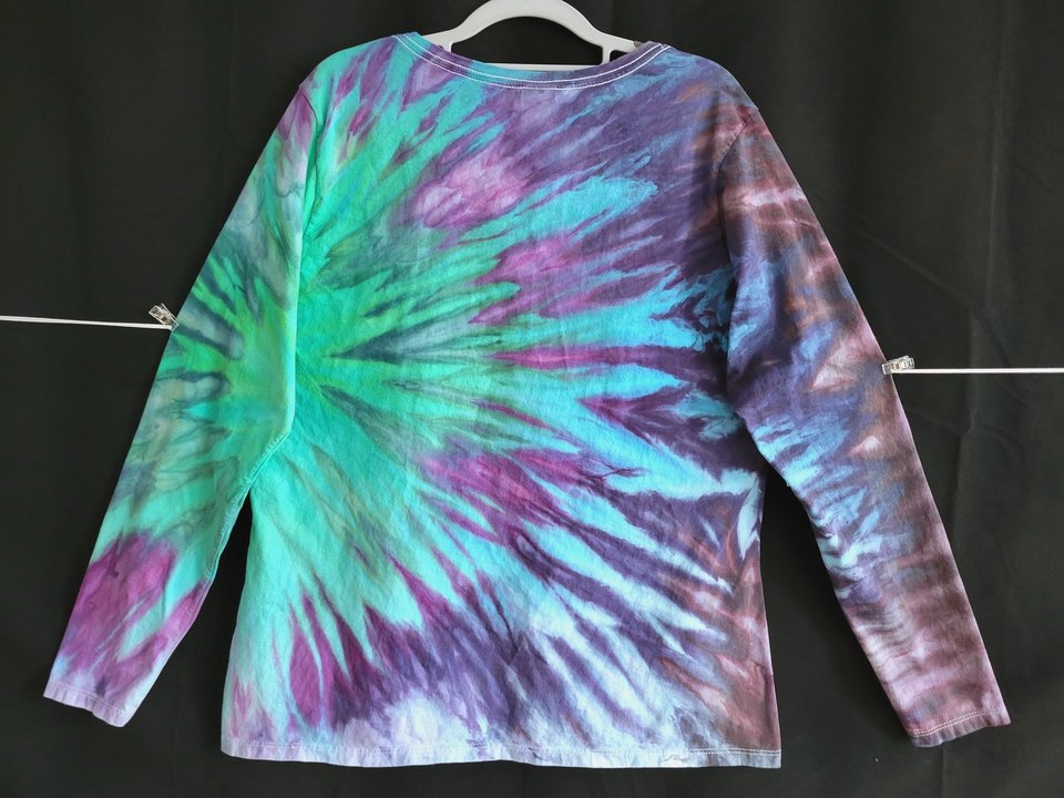 XXL V-neck Lon Sleeve, Northern Lights