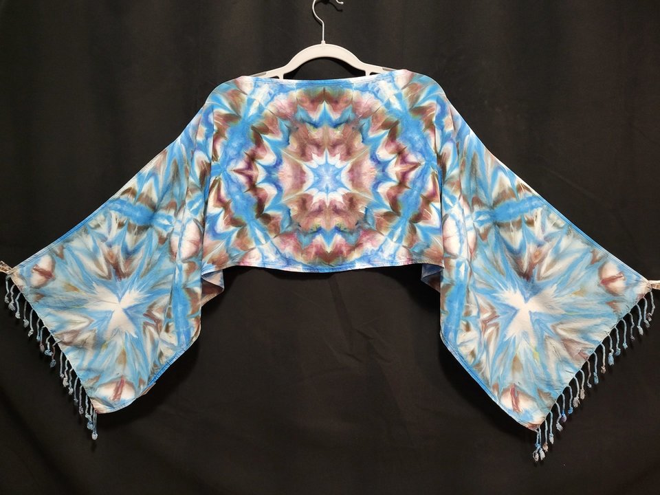 Scarf, Black & Blue Burst