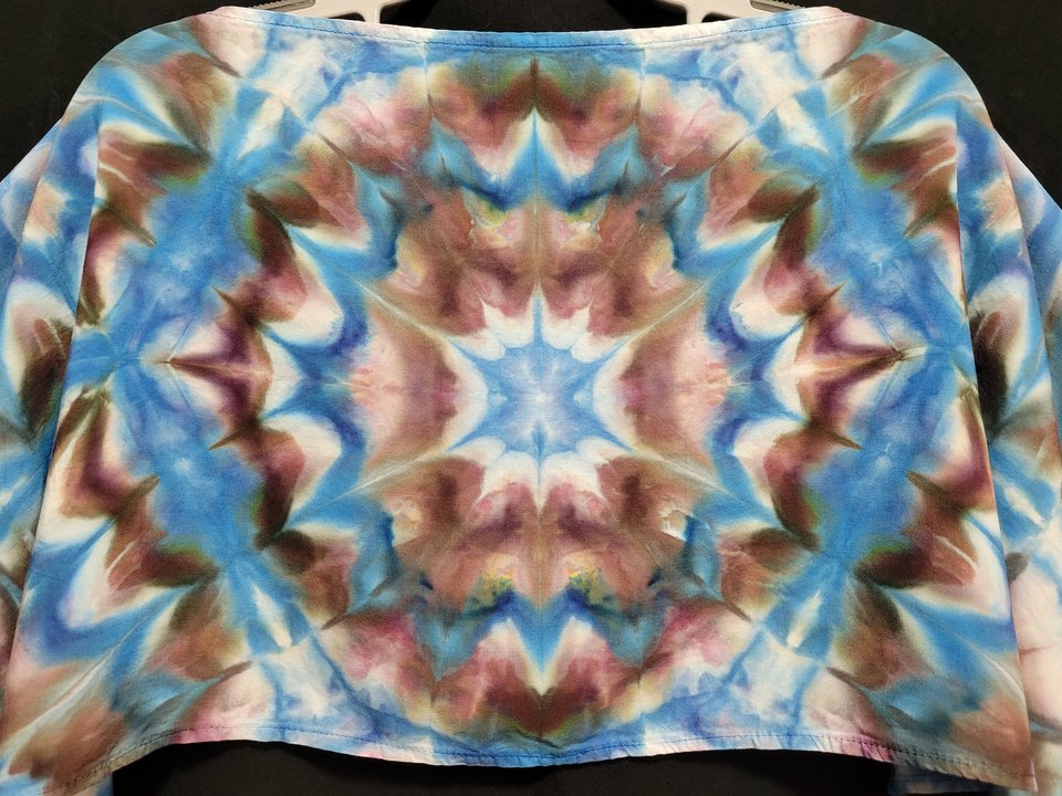 Scarf, Black & Blue Burst
