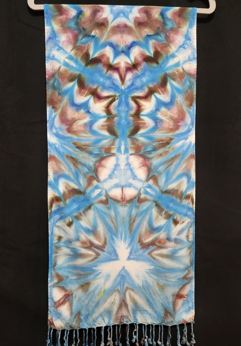 Scarf, Black & Blue Burst