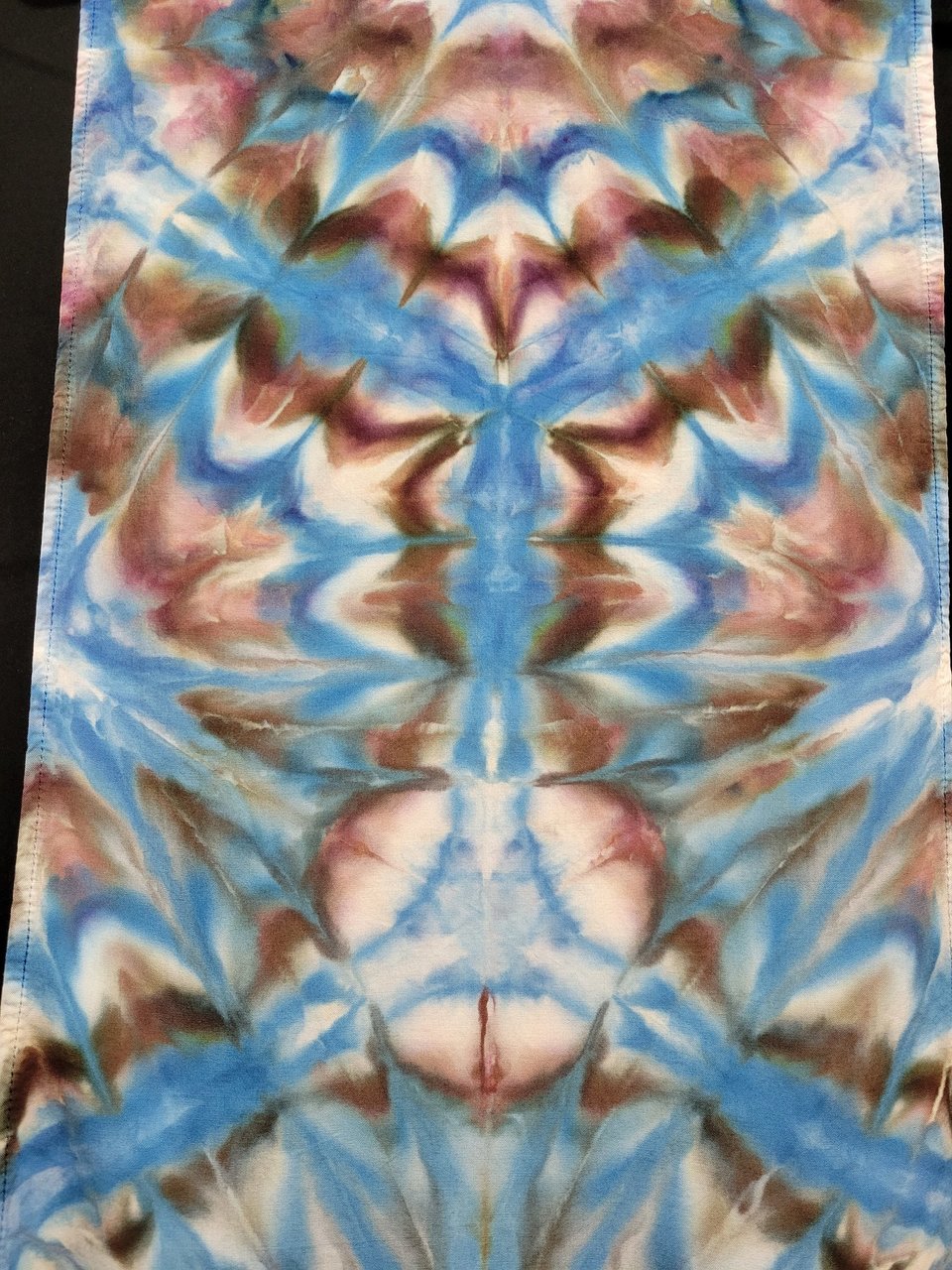 Scarf, Black & Blue Burst