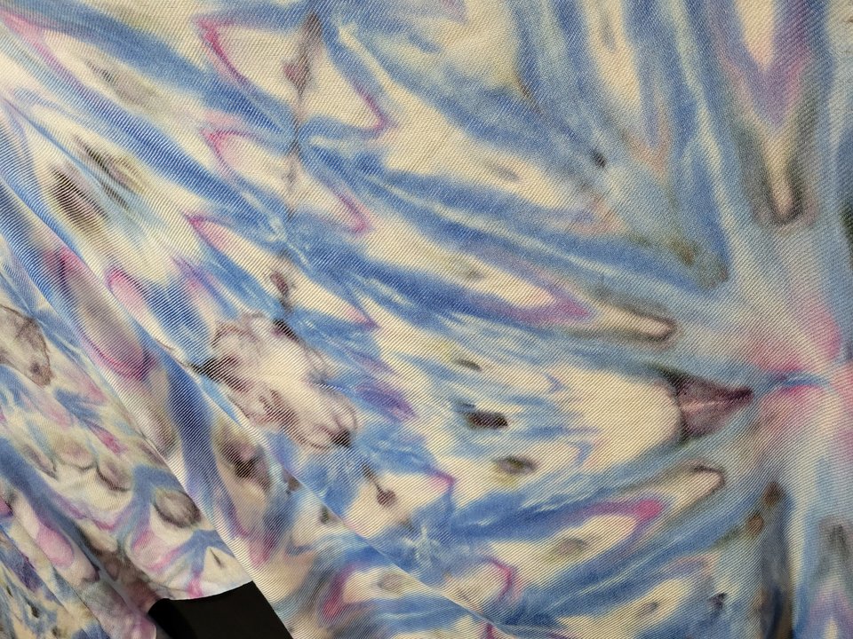 Shawl, Cornflower Jeans