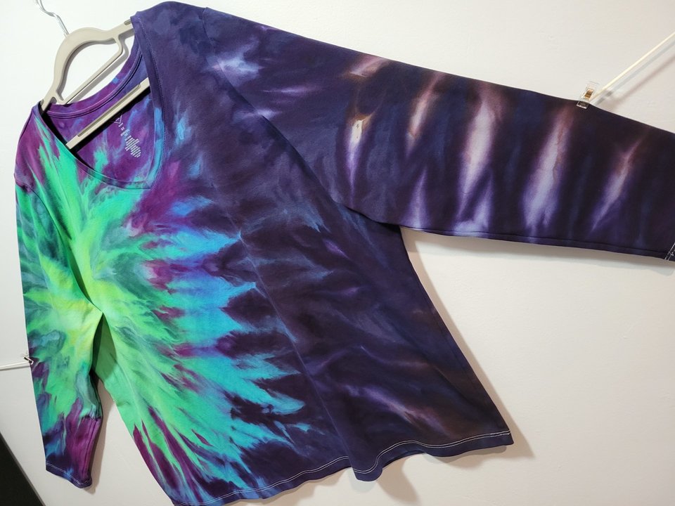 3XL V-neck Long Sleeve, Northern Lights