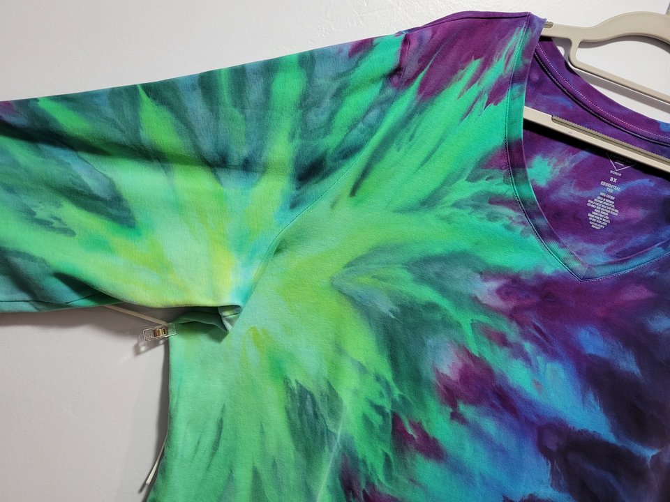 3XL V-neck Long Sleeve, Northern Lights